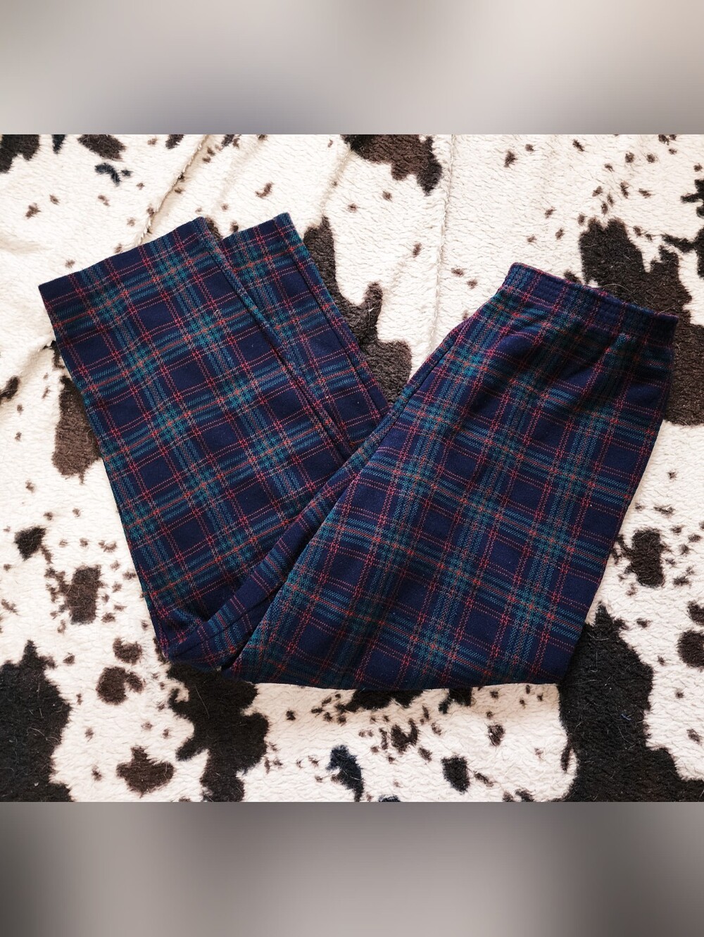 WOMEN'S 80'S/90'S PLAID CROPPED PANT- MULTI